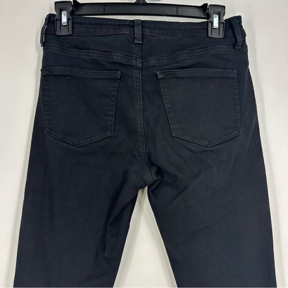 UNIQLO Women’s Black Skinny Leg Denim Jeans Sz 26 - Picture 4 of 9